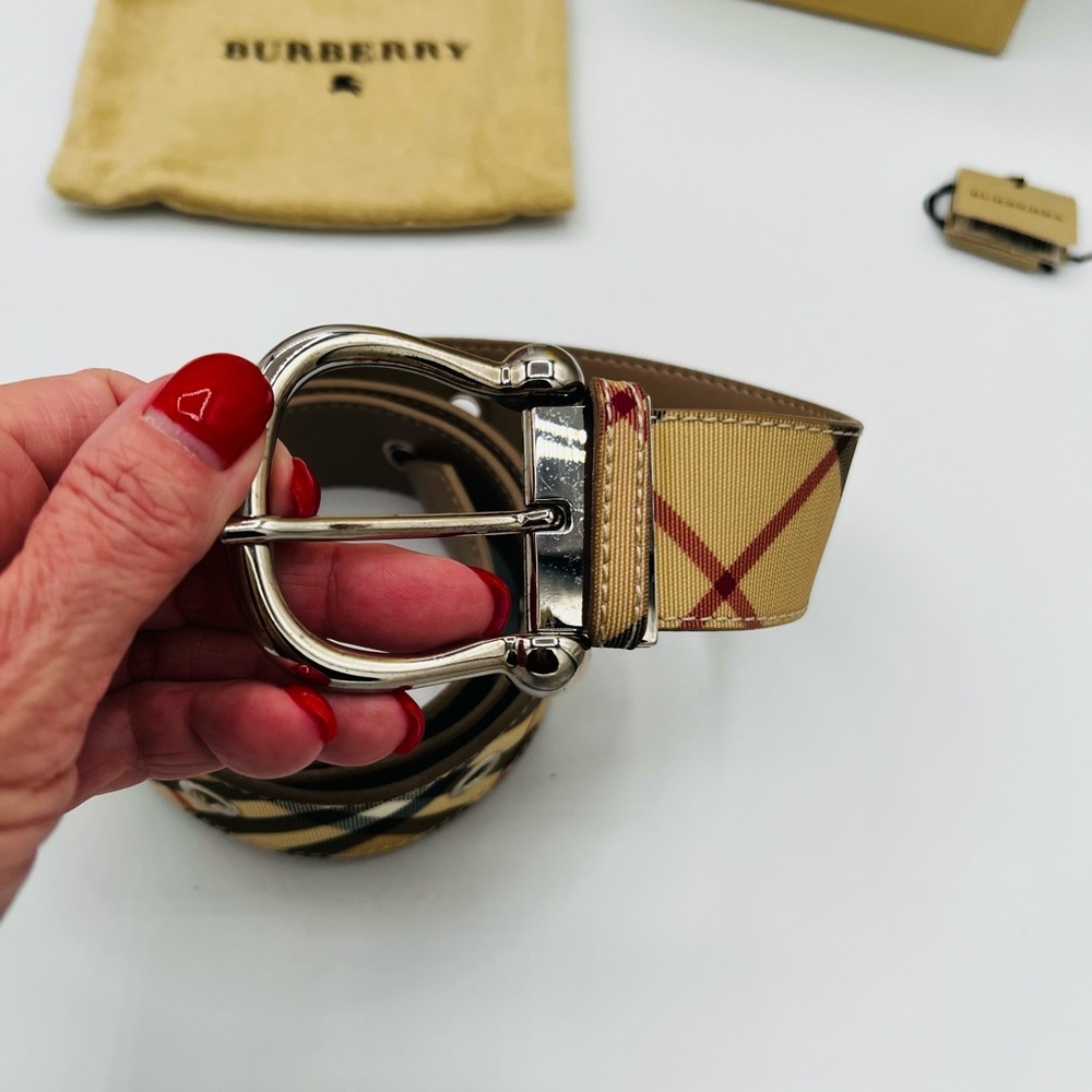 Burberry Nova Check Belt 100cm - EUC - includes COA - Picture 6 of 16